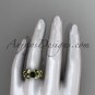 14kt yellow gold celtic trinity knot wedding ring,butterfly engagement ring, Black Diamond CT7136