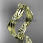 14k yellow gold diamond leaf and vine wedding ring engagement ring ADLR31B