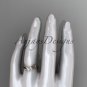 14kt rose gold leaf and vine wedding ring, engagement ring ADLR31G