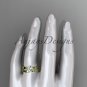 14k yellow gold diamond vine and leaf engagement set with a Moissanite center stone ADLR35