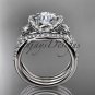 14kt white gold diamond unique engagement set, wedding ring ADER146S