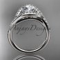 14kt white gold diamond wedding ring, engagement ring ADLR383