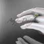 14kt yellow gold diamond wedding ring, engagement ring with a Moissanite center stone ADLR383