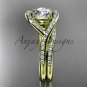 14kt yellow gold diamond wedding ring, engagement set ADLR383S