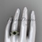 14kt yellow gold diamond wedding ring, engagement set with a Black Diamond center stone ADLR383S