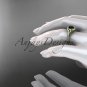14k yellow gold diamond celtic trinity knot engagement ring with a Black Diamond center stone CT7126