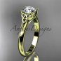 14kt yellow gold celtic trinity knot wedding ring, engagement ring CT7154