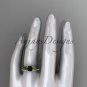 14k yellow gold diamond celtic trinity knot engagement set with a Black Diamond center stone CT7154S