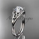 Platinum  celtic trinity knot wedding ring, engagement ring CT7189