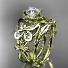 14kt yellow gold diamond butterfly engagement set ADLR136S
