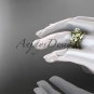 14kt yellow gold diamond butterfly engagement set ADLR136S