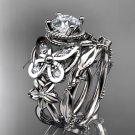 Platinum  diamond butterfly engagement set ADLR136S