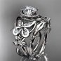 Platinum diamond butterfly engagement set ADLR136S