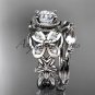 Platinum diamond butterfly engagement set ADLR136S