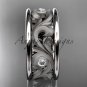 platinum  diamond engagement ring, wedding band ADLR121BB