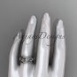 platinum  diamond engagement ring, wedding band ADLR121BB