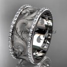 14kt white gold diamond engagement ring, wedding band ADLR121BD