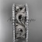 14kt white gold diamond engagement ring, wedding band ADLR121BD