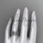 14kt white gold diamond engagement ring, wedding band ADLR121BA