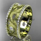 14kt yellow gold diamond engagement ring, wedding band ADLR121BA