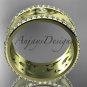 14kt yellow gold diamond engagement ring, wedding band ADLR121BA