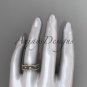 14kt rose gold diamond engagement ring, wedding band ADLR414BA