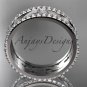 Platinum  diamond engagement ring, wedding band ADLR414BA