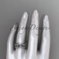 Platinum  diamond engagement ring, wedding band ADLR414BA