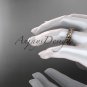 14kt rose gold leaf and vine wedding band,engagement ring ADLR152G