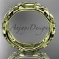 14kt yellow gold leaf and vine wedding band,engagement ring ADLR152G
