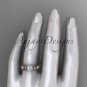 14kt rose gold diamond leaf and vine engagement ring with a Moissanite center stone ADLR152
