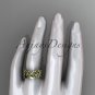 14kt yellow gold leaf and vine, butterfly wedding ring,wedding band ADLR346B