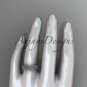 platinum flower wedding ring, engagement ring, wedding band ADLR163G