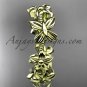 14kt yellow gold floral butterfly wedding ring, engagement ring, wedding band ADLR139G