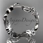Platinum celtic trinity knot wedding band, engagement ring CT7138G