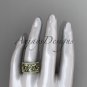 14kt yellow gold diamond celtic trinity knot wedding band, bridal ring CT7232B