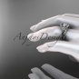 14kt white gold diamond unique engagement set ADLR166S