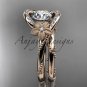 14kt rose gold diamond unique engagement set ADLR166S
