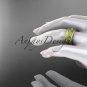 14kt yellow gold diamond engagement ring, matte finish wedding band ADLR417B