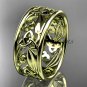 14kt yellow gold celtic trinity knot wedding band, engagement ring CT7150G