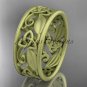 14k yellow gold celtic trinity knot wedding band, matte finish wedding band, engagement ring CT7150G