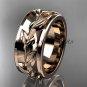 14kt rose gold engagement ring, wedding band ADLR417G