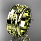 14kt yellow gold engagement ring, wedding band ADLR417G
