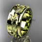 14kt yellow gold engagement ring, wedding band ADLR417G