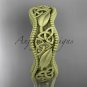 14kt yellow gold celtic trinity knot , matte finish wedding band, engagement ring CT7190G