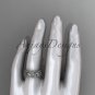 platinum celtic trinity knot , matte finish wedding band, engagement ring CT7190G