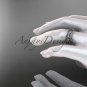 14kt white gold celtic trinity knot wedding band, engagement ring CT7190GM