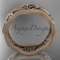 14kt rose gold celtic trinity knot wedding band, engagement ring CT7190GM