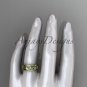 14kt yellow gold celtic trinity knot wedding band, engagement ring CT7506G