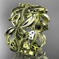 14kt yellow gold celtic trinity knot wedding band, engagement ring CT7188G